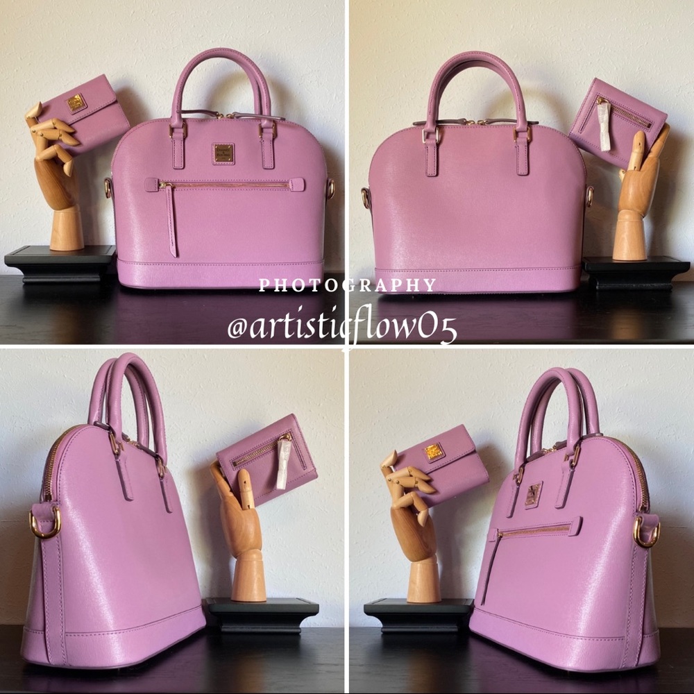 NEW! Dooney & Bourke Domed Satchel & Wallet Set! - Picture 11 of 13